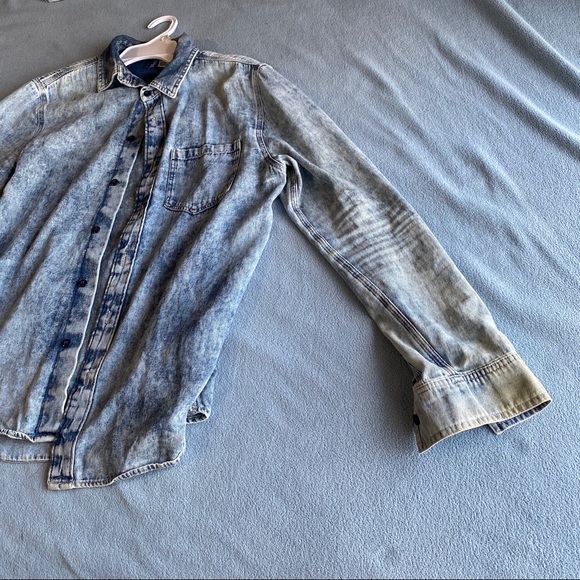 Blue Distressed Denim Jacket - Picture 3 of 7